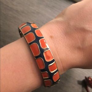 Orange and blue bangle